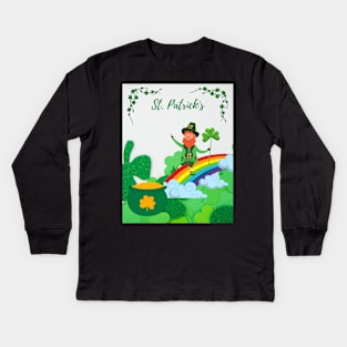 St Patrick's Day Kids Long Sleeve T-Shirt